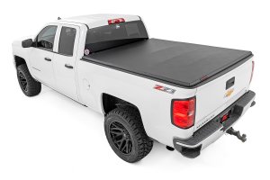 Chevrolet Silverado 1500 LD Soft Tri-Fold Bed Cover - Rough Country - Tri-Fold Vinyl - 2019